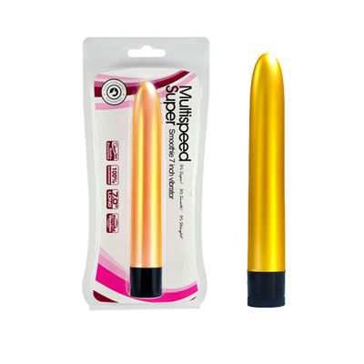 7" Golden Silver Bullet Toy ABS Bullet Vibration Massager Multi Speed