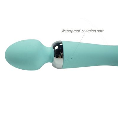 Green 9.45 Inch Mini Double Wand ABS Silicone Sex Toy