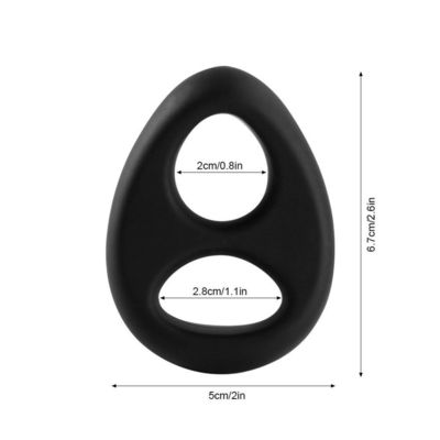 FDA Elastic 2.4cm Penis Cock Ring Silicone Penis Ring Delay Premature Ejaculation