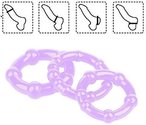 ROHS Cock Silicone Love Rings 3 Sets Penis Ring